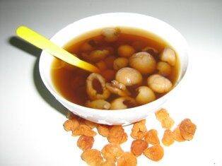 Dried 
Longan Tea a sweet dessert or drink in Penang