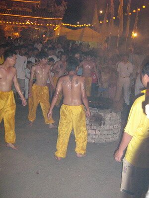 Playing with Hot Oil in Tow Boo Kong Temple Butterworth