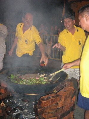 Making the Herbal Medicated Oil in Tow Boo Kong Temple Butterworth