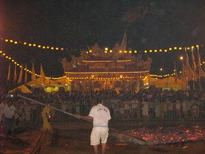 Fire Walking Pit in Nine Emperor Gods Festivals Penang