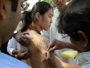 andrew skewering for thaipusam penang