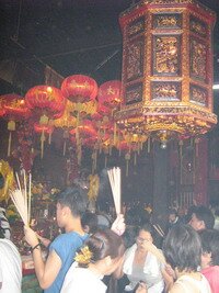 130 years old lantern in one thousand two hundred steps temple Penang