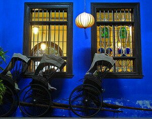 Hand drawn rickshaw in Cheong Fatt Tze Mansion