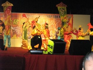 Cultural show during chap goh meh in penang