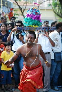 Indian Ponggal Dancing in High Chaparral in Penang
