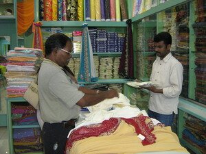 Saree shop in Beach Street Penang