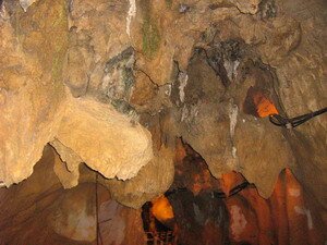 Stalagmites and Stalactites in Cave of Darkness