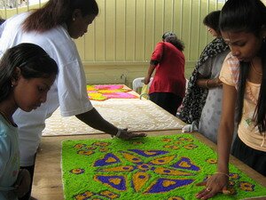 Kolam Making a dying art of the Indians