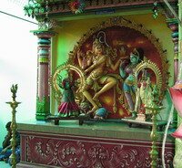 Lord Muruga Eternal Dance of the Universe Statue in Sri Mariamman Temple Penang