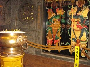 Door God or Mui Sin Raja Uda Temple Penang