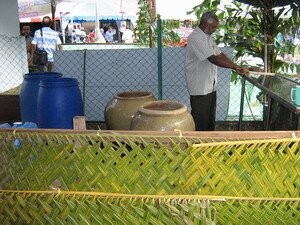 preparing water panthals thaipusam penang