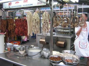 Porridge stall in Penang Love Lane