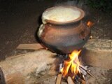 Let it boil for 15 mins, control the fire when cooking rice