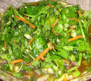 A mixture of Penang Vegetable