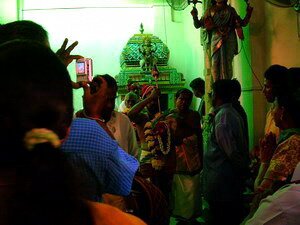 Prayer in Sri Mariamman Temple Vel Ceremony