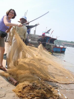 Faith Watson became Kuala Muda fisherman for the day